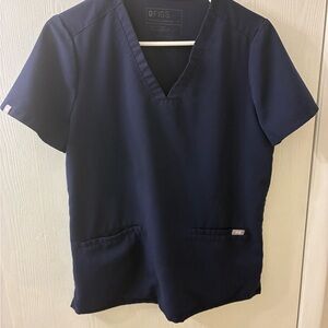 Figs Navy Scrub Set Catarina Top size+ Zamora jogger pants size small